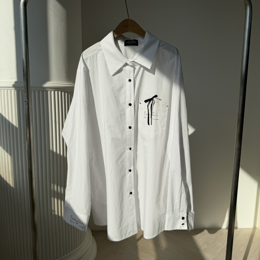 PALETTE-Q韓國代購女裝新品26春夏真品休閑時尚襯衫蕾絲衫PALETTE-Q襯衫/蕾絲衫圖色2