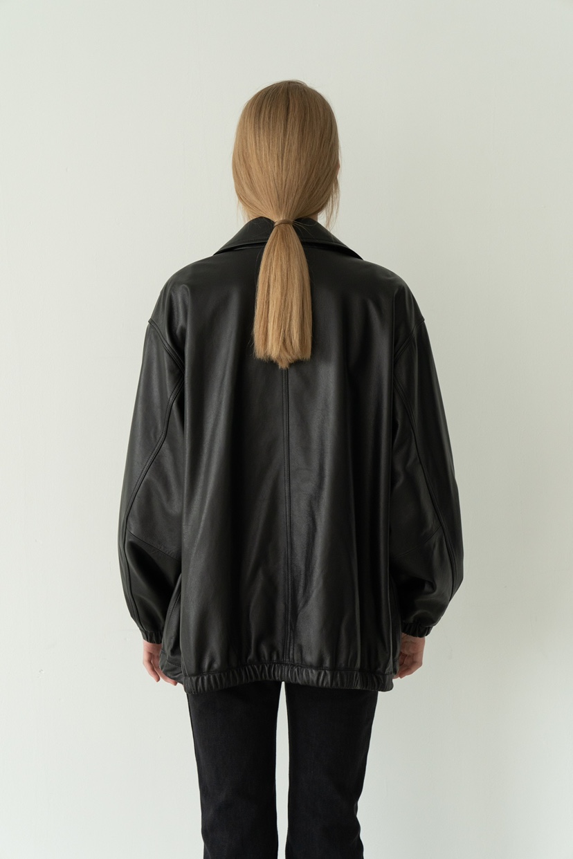 A Flan韓國直郵女裝新款26春夏推薦熱賣真品夾克雙口袋皮革AFN/FLAN EDITION夾克