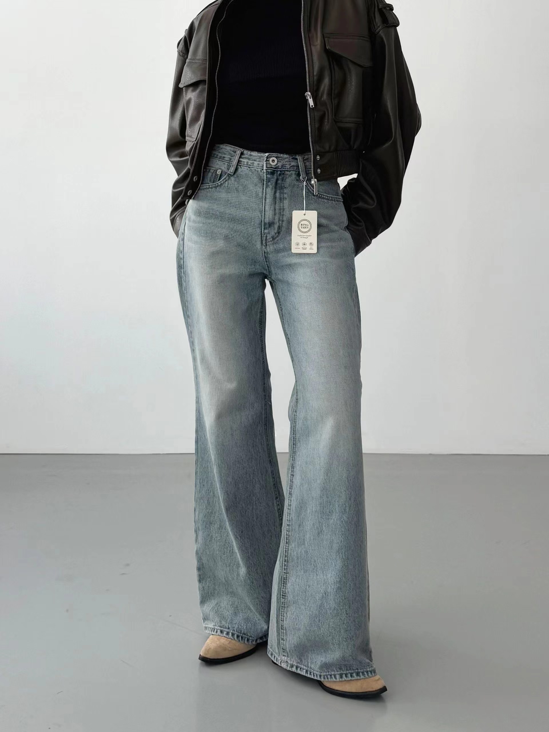 MORPHIN-모르핀-T韓國代購女士新款職業熱賣休閑牛仔褲MORPHIN-T牛仔褲