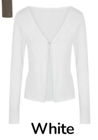 BUSTLING韓國代購女士新品職業熱賣休閑26春夏長袖T恤開衫BUSTLING長袖T恤圖色1