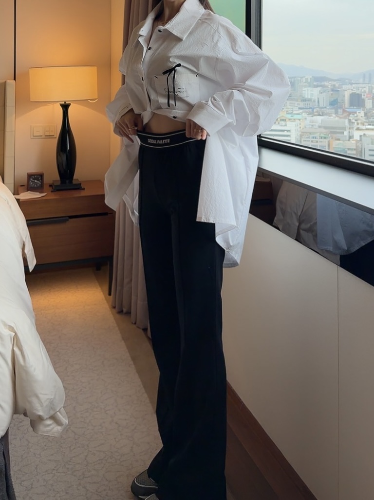 PALETTE-Q韓國直郵女裝新款26春夏時尚人氣真品休閑休閑褲PALETTE-Q休閑褲