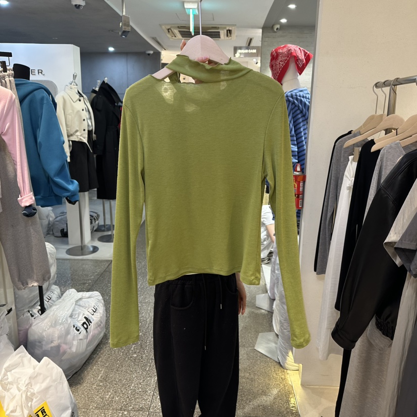 LIL東大門實拍女裝新品人氣職業時尚休閑26春夏熱賣長袖T恤LIL長袖T恤