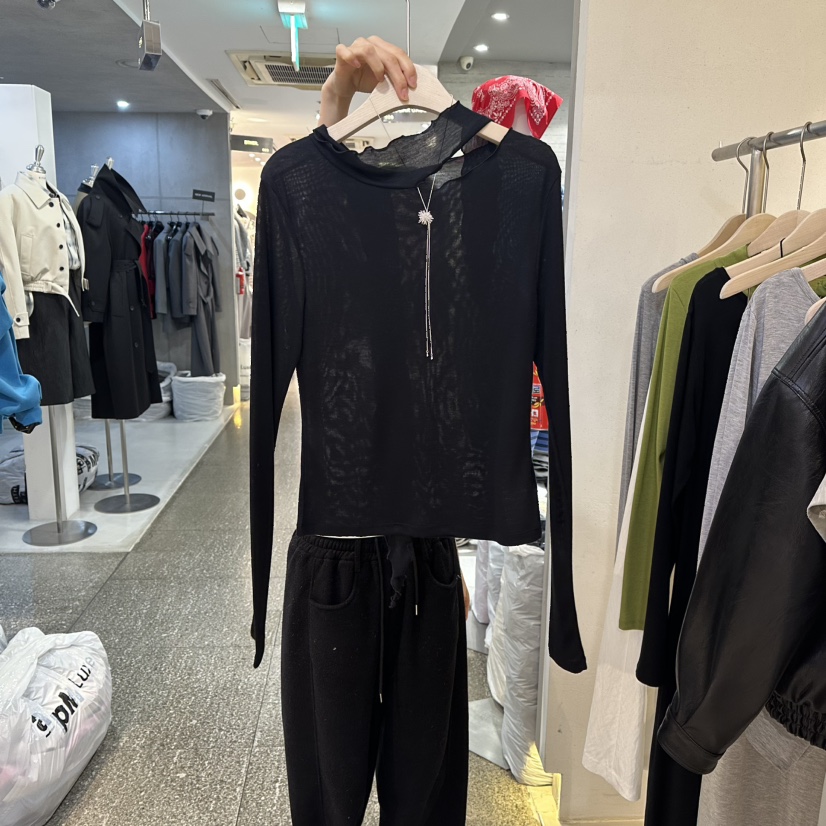 LIL東大門實拍女裝新品人氣職業時尚休閑26春夏熱賣長袖T恤LIL長袖T恤圖色3