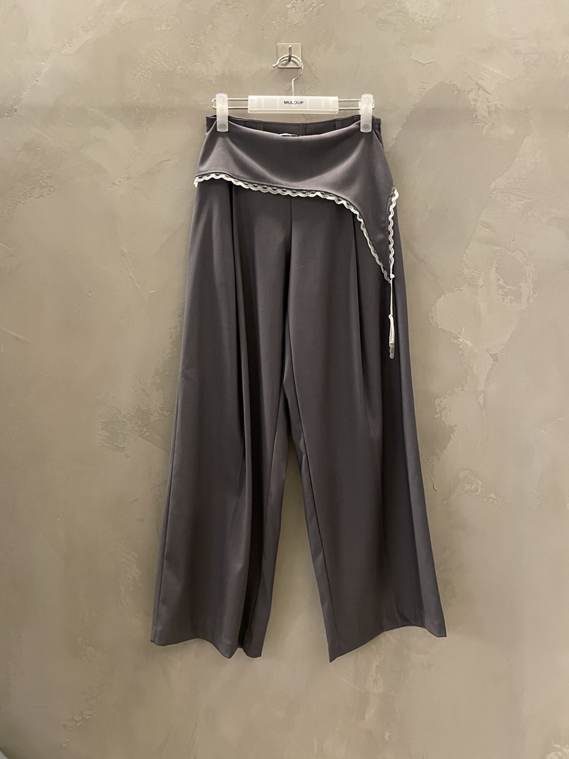 MULCUP東大門代購女士新品職業休閑26春夏熱賣真品休閑褲MULCUP休閑褲圖色1墨色