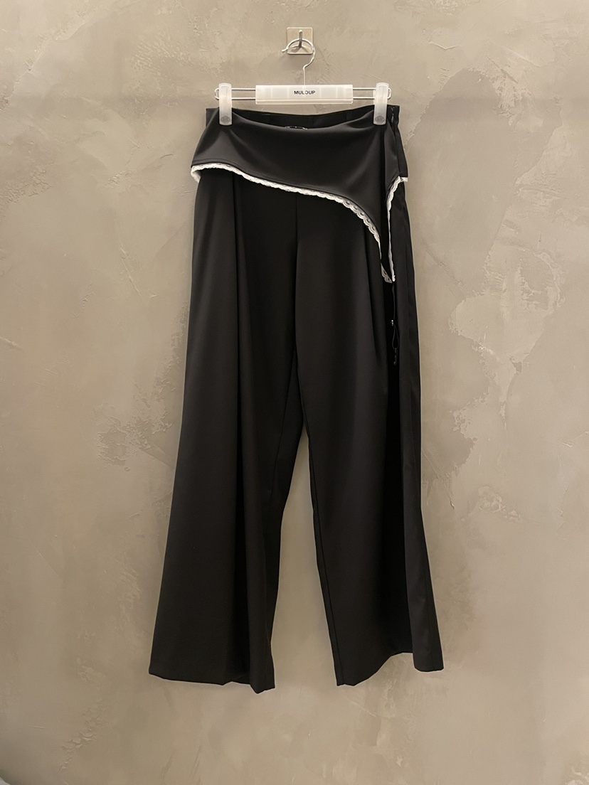 MULCUP東大門代購女士新品職業休閑26春夏熱賣真品休閑褲MULCUP休閑褲圖色2黑色