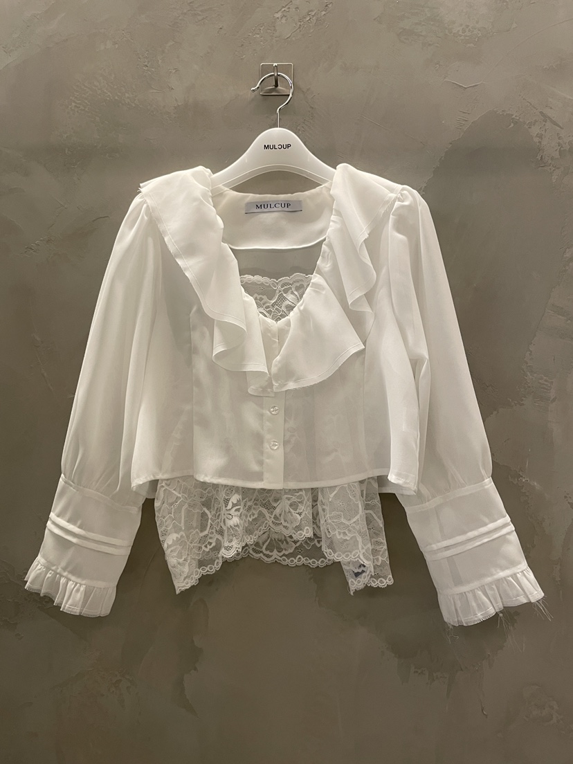 MULCUP東大門直郵女士新品推薦休閑26春夏職業襯衫蕾絲衫MULCUP襯衫/蕾絲衫圖色1