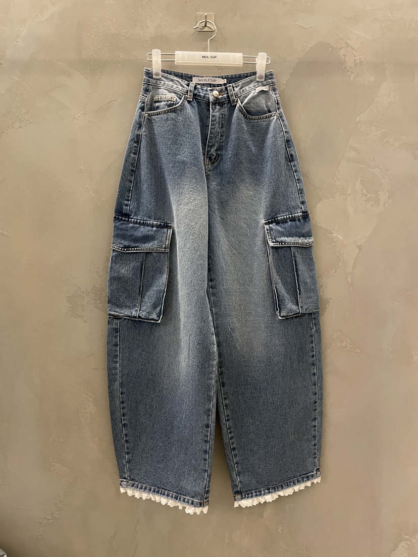 MULCUP東大門代購女士新品真品時尚推薦26春夏人氣牛仔褲MULCUP牛仔褲圖色1