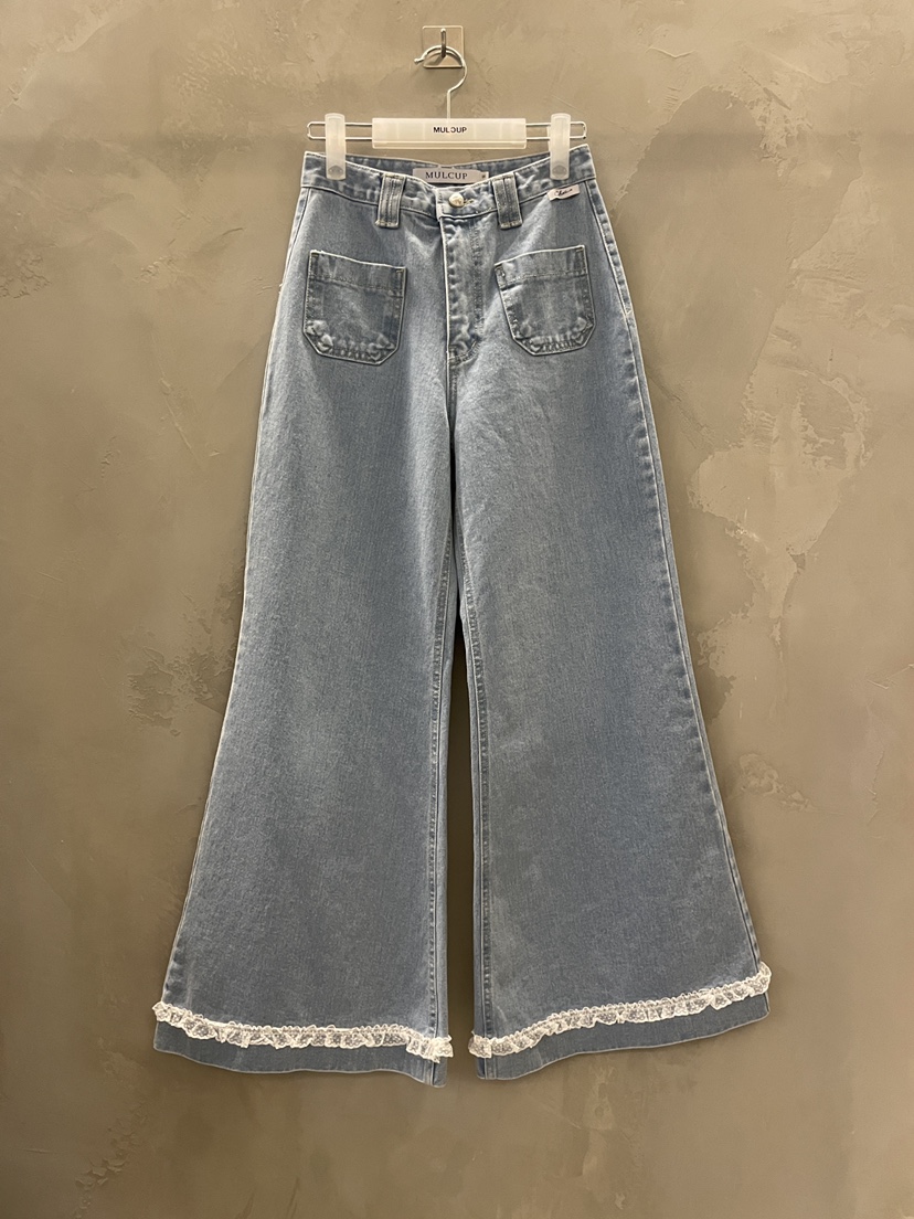 MULCUP東大門實拍女士新款休閑人氣26春夏時尚職業牛仔褲MULCUP牛仔褲圖色1