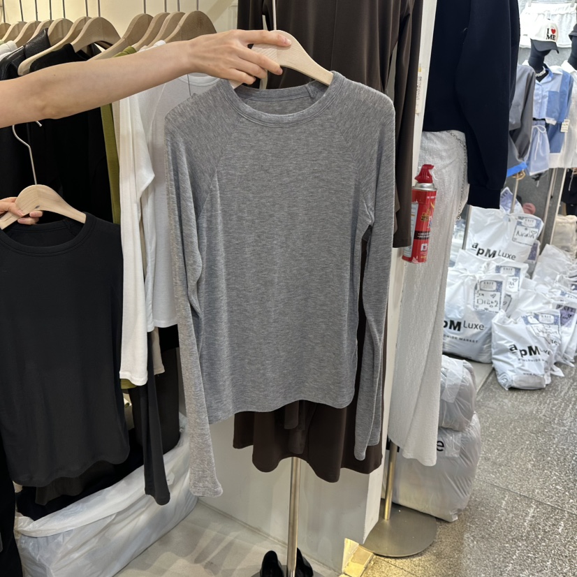 LIL東大門直郵女裝新款26春夏人氣職業真品推薦時尚長袖T恤LIL長袖T恤圖色4