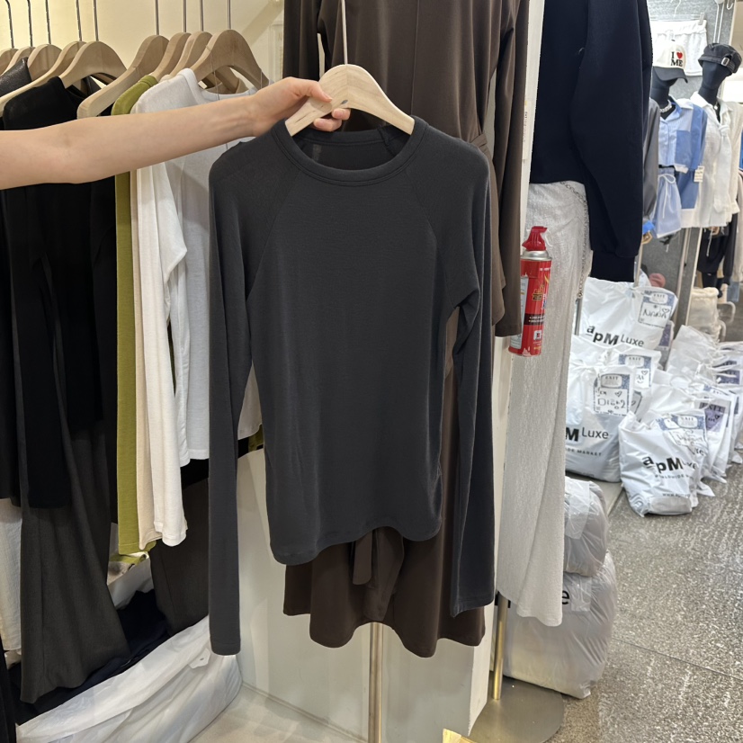 LIL東大門直郵女裝新款26春夏人氣職業真品推薦時尚長袖T恤LIL長袖T恤圖色5