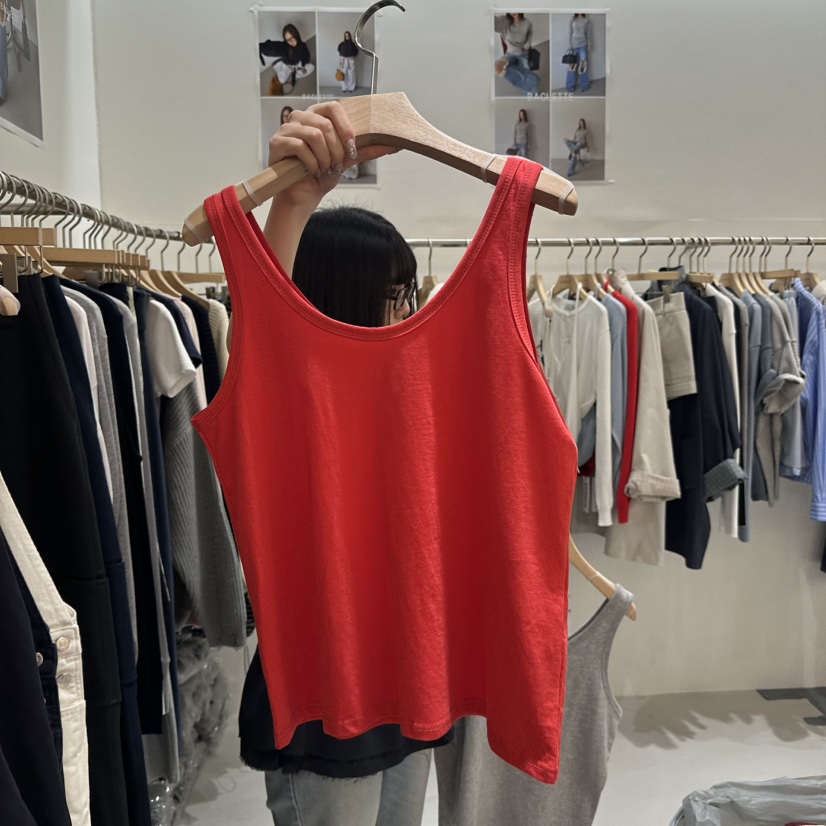 BAGUETTE-P韓國代購女士新款推薦休閑真品26春夏吊帶背心真絲BAGUETTE-P吊帶/背心