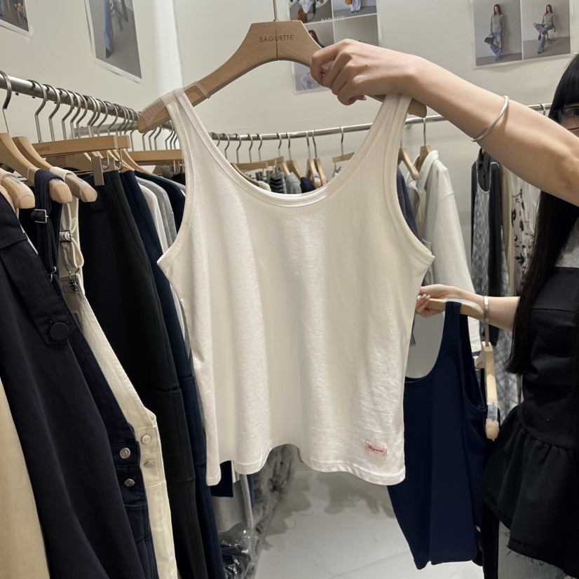 BAGUETTE-P韓國代購女士新款推薦休閑真品26春夏吊帶背心真絲BAGUETTE-P吊帶/背心圖色4