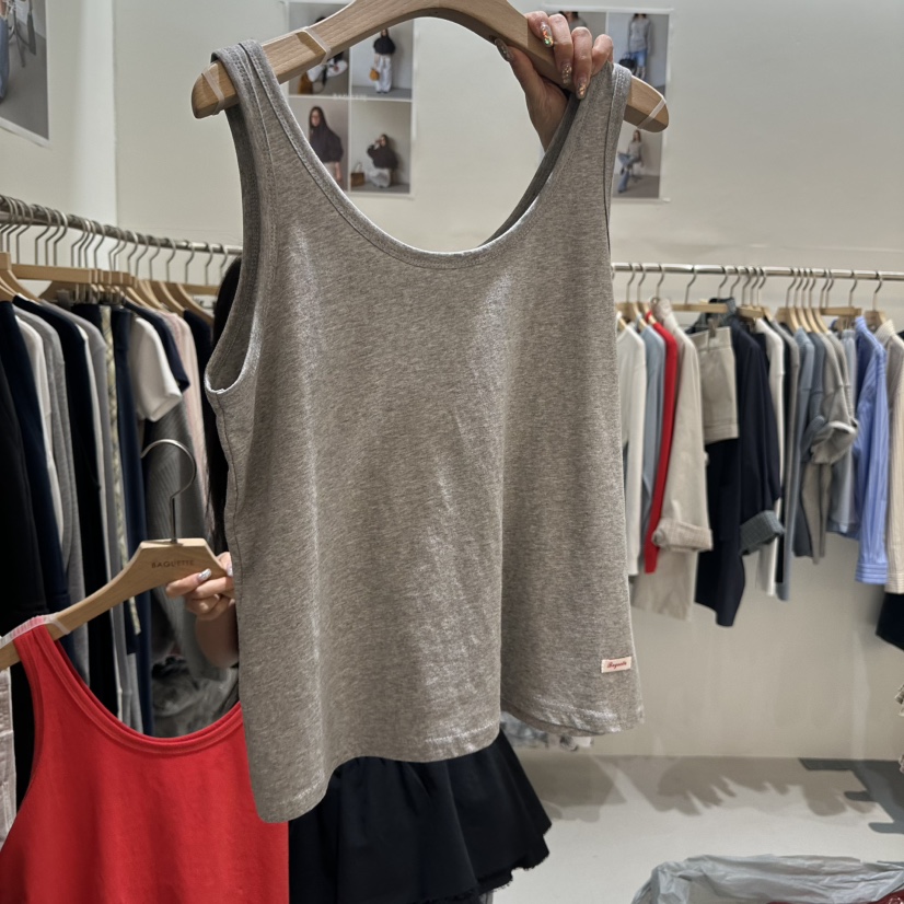 BAGUETTE-P韓國代購女士新款推薦休閑真品26春夏吊帶背心真絲BAGUETTE-P吊帶/背心圖色5