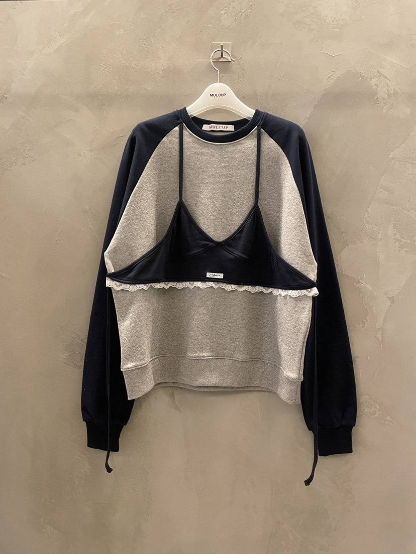 MULCUP東大門實拍女士新款時尚休閑熱賣職業推薦衛衣假兩件MULCUP衛衣圖色1