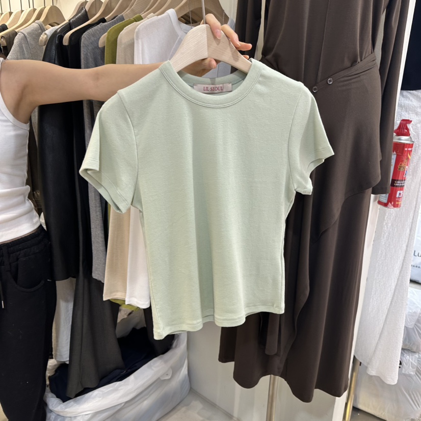 LIL東大門實拍女士新品職業推薦時尚26春夏休閑真品人氣T恤LILT恤圖色2