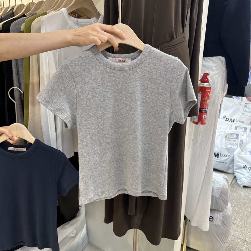 LIL東大門實拍女士新品職業推薦時尚26春夏休閑真品人氣T恤LILT恤圖色3