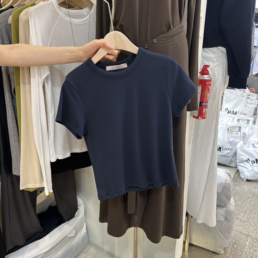 LIL東大門實拍女士新品職業推薦時尚26春夏休閑真品人氣T恤LILT恤圖色4