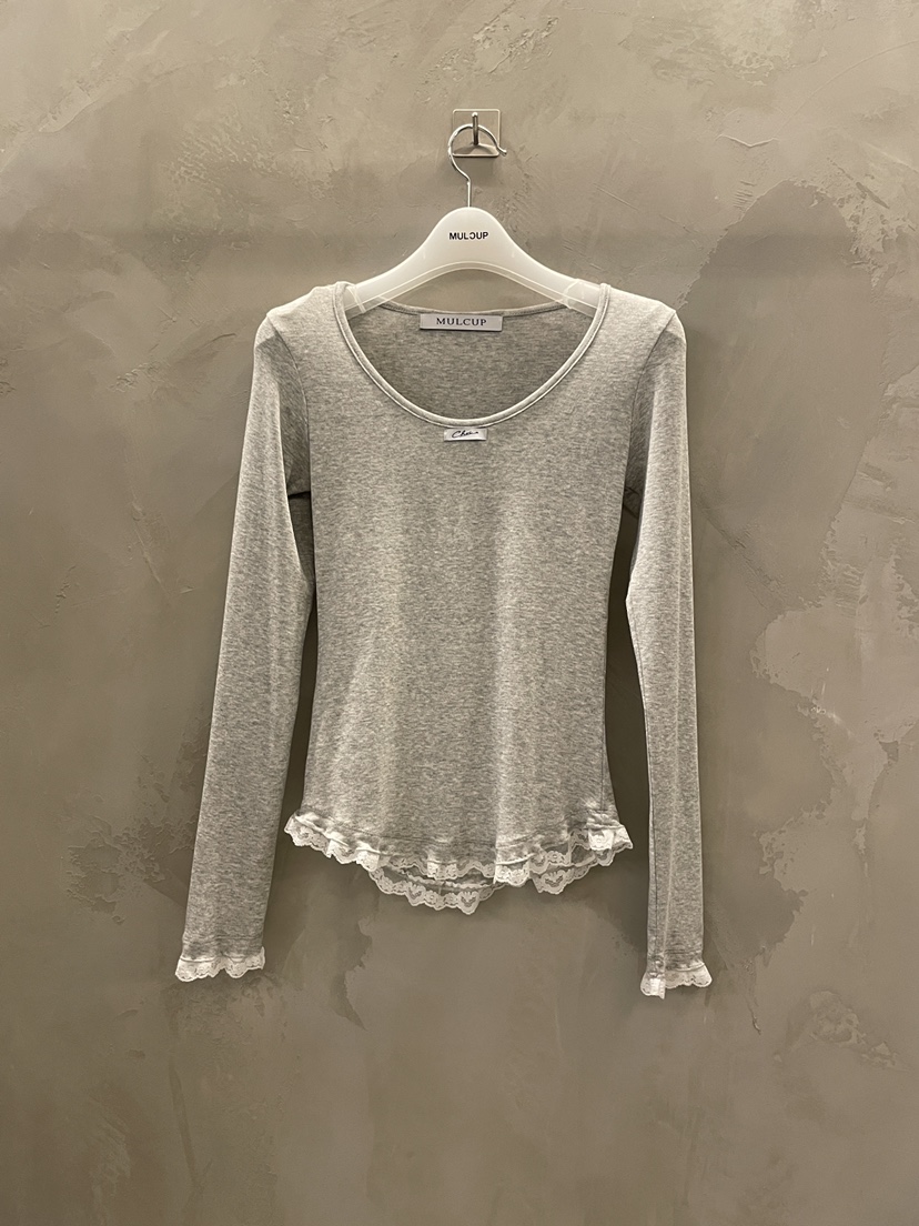 MULCUP韓國直郵女士新品推薦熱賣26春夏人氣時尚真品長袖T恤MULCUP長袖T恤圖色1