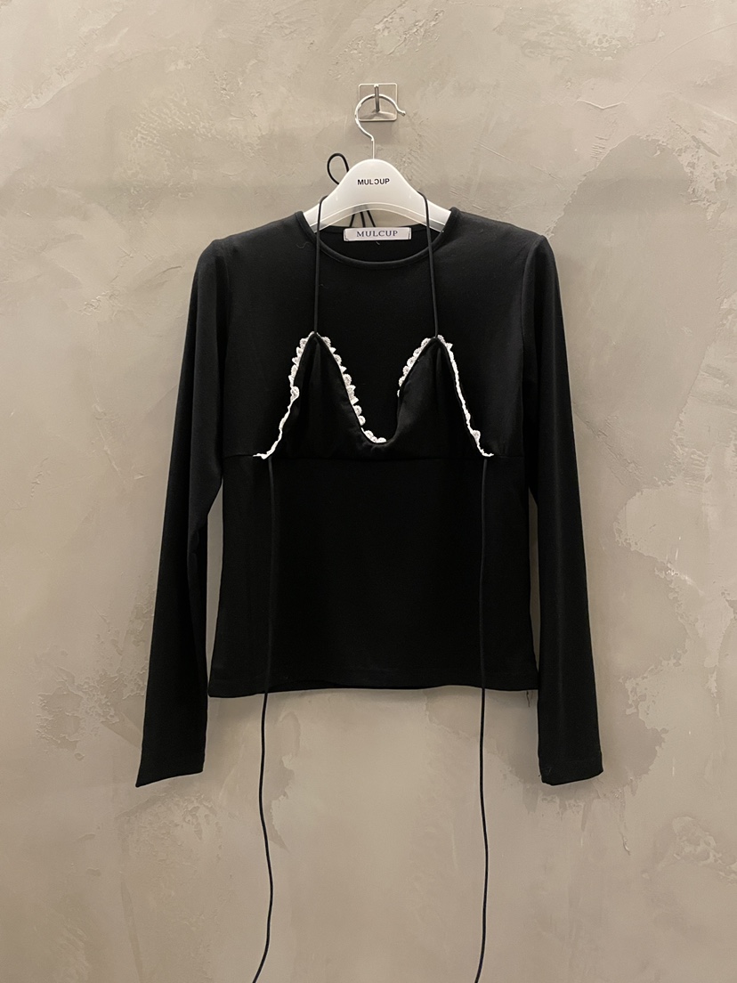 MULCUP東大門實拍女士新款時尚26春夏人氣推薦長袖T恤假兩件MULCUP長袖T恤圖色3