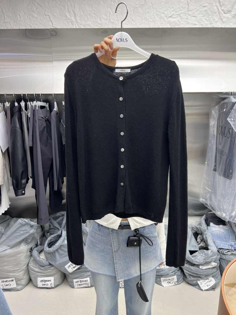 NOVUS東大門實拍女士新款熱賣真品時尚職業推薦針織衫開衫NOVUS針織衫圖色3
