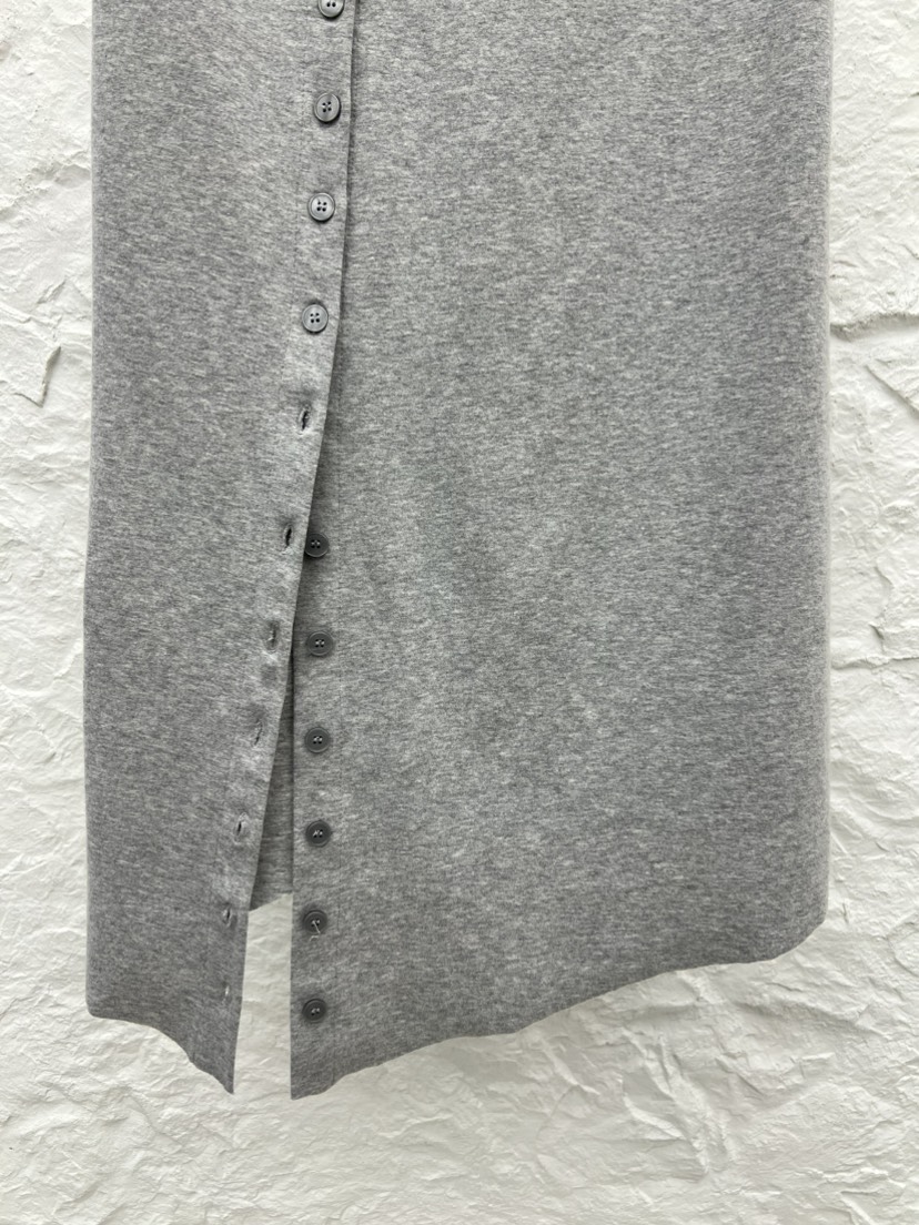 NOVUS韓國直郵女裝新款職業休閑26春夏時尚半身裙中短裙紐扣NOVUS半身裙/中短裙