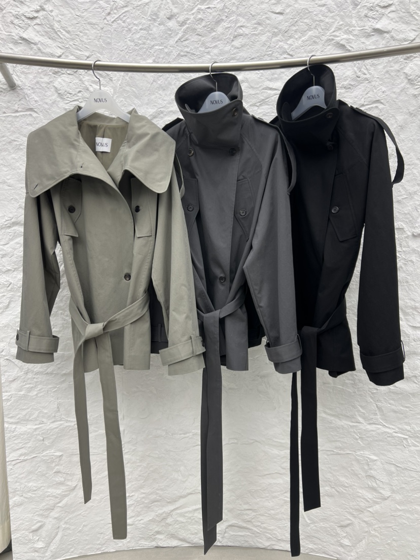 NOVUS東大門代購女士新款26春夏真品推薦熱賣職業夾克含腰帶NOVUS夾克