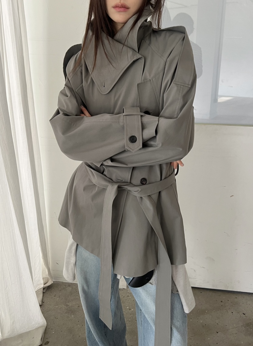 NOVUS東大門代購女士新款26春夏真品推薦熱賣職業夾克含腰帶NOVUS夾克