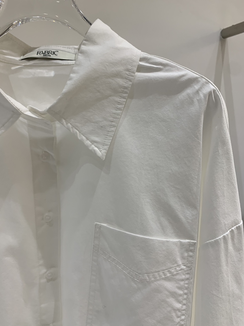 FABRIC韓國代購女裝新款26春夏推薦熱賣真品襯衫蕾絲衫格子FABRIC襯衫/蕾絲衫