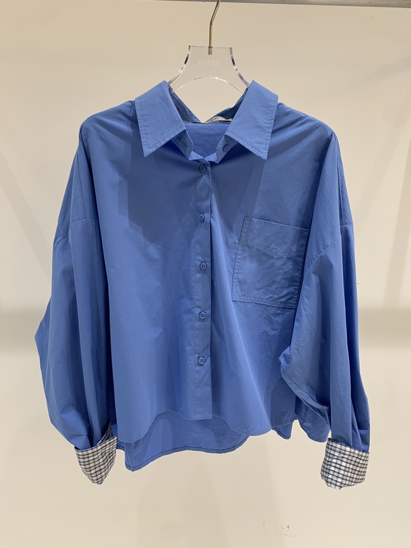 FABRIC韓國代購女裝新款26春夏推薦熱賣真品襯衫蕾絲衫格子FABRIC襯衫/蕾絲衫圖色2