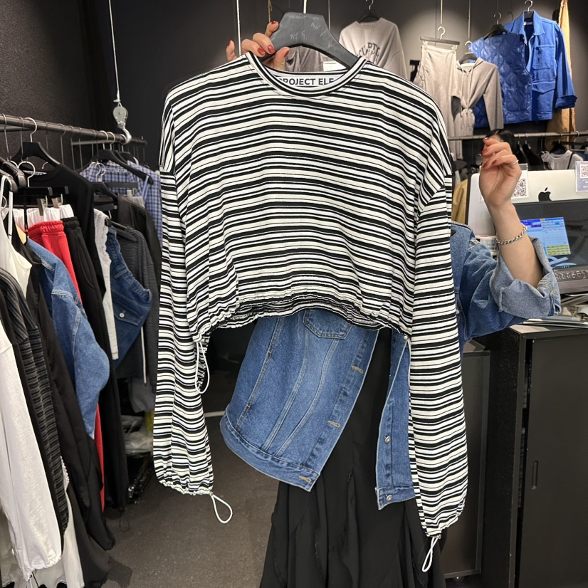 ELF-L韓國直郵女裝新品真品職業人氣推薦時尚熱賣長袖T恤PROJECT ELF/ELF-L長袖T恤圖色1