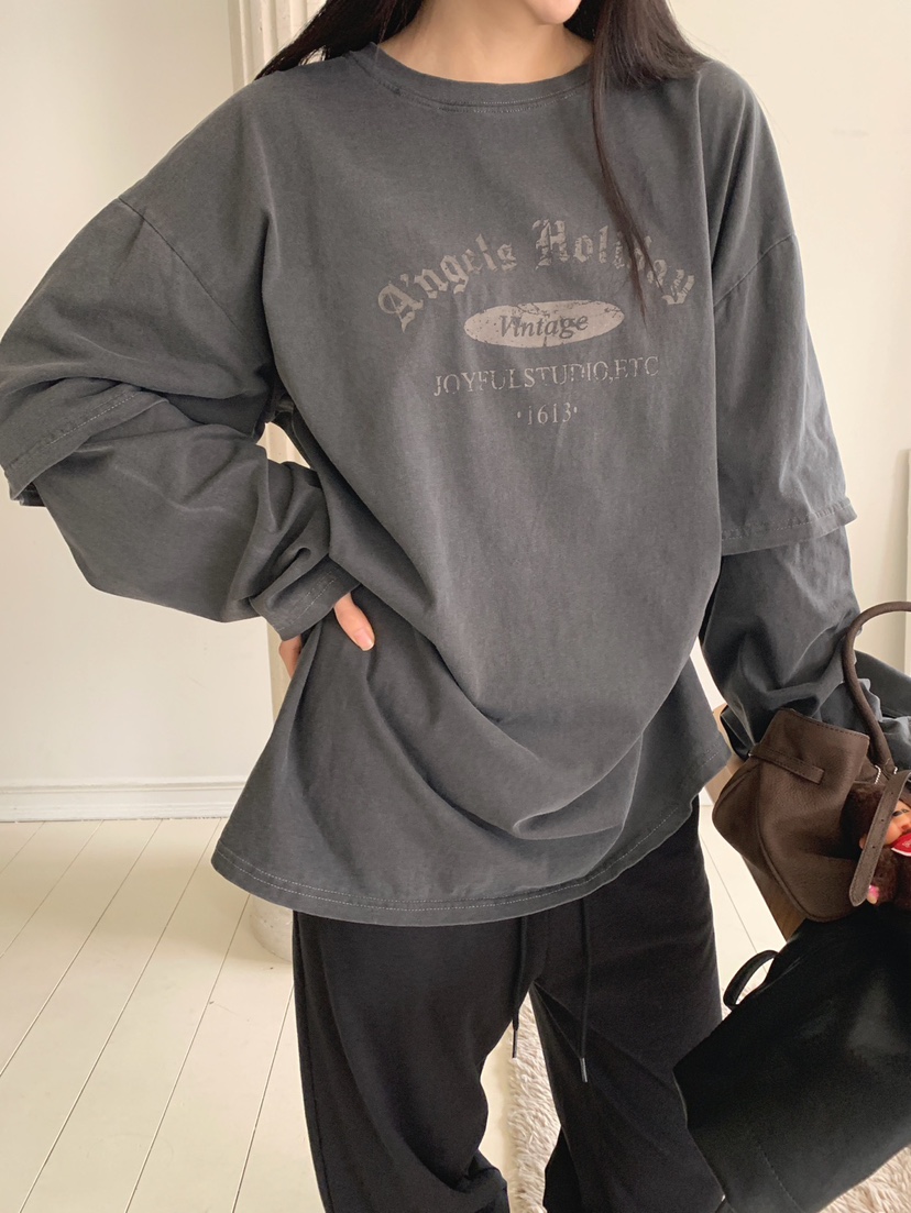 JKICHI韓國代購女士新款時尚休閑真品職業推薦人氣長袖T恤JKICHI長袖T恤圖色2