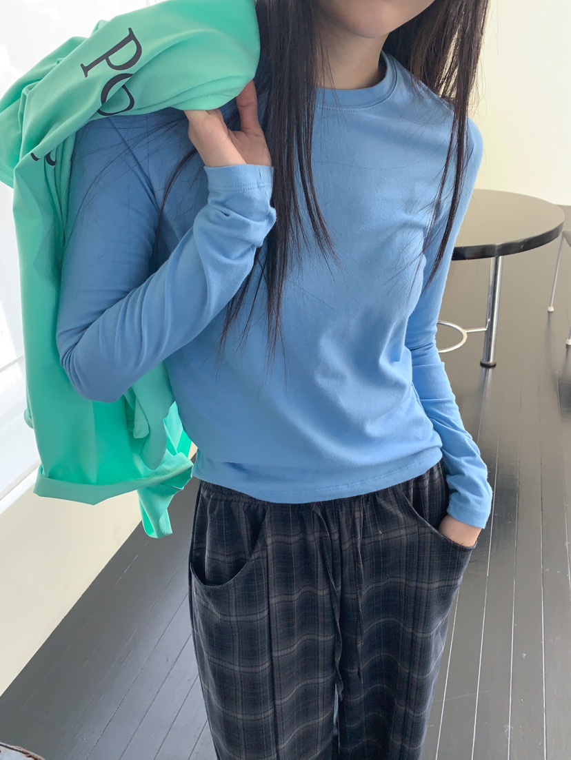 JKICHI韓國直郵女士新品人氣真品時尚推薦職業休閑長袖T恤JKICHI長袖T恤