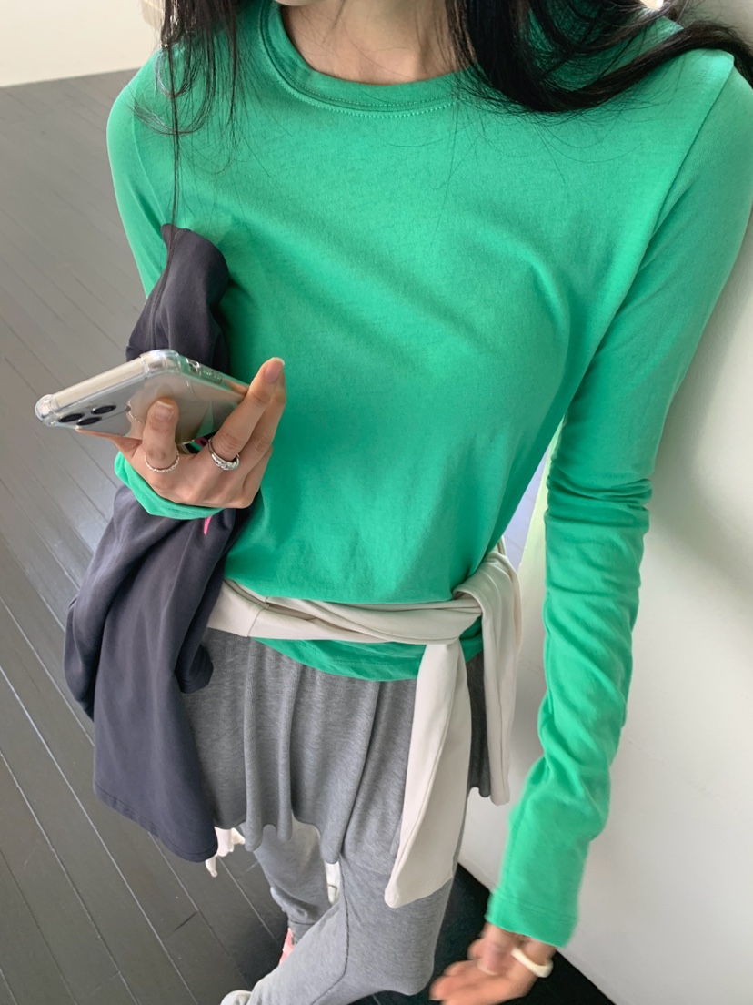 JKICHI韓國直郵女士新品人氣真品時尚推薦職業休閑長袖T恤JKICHI長袖T恤