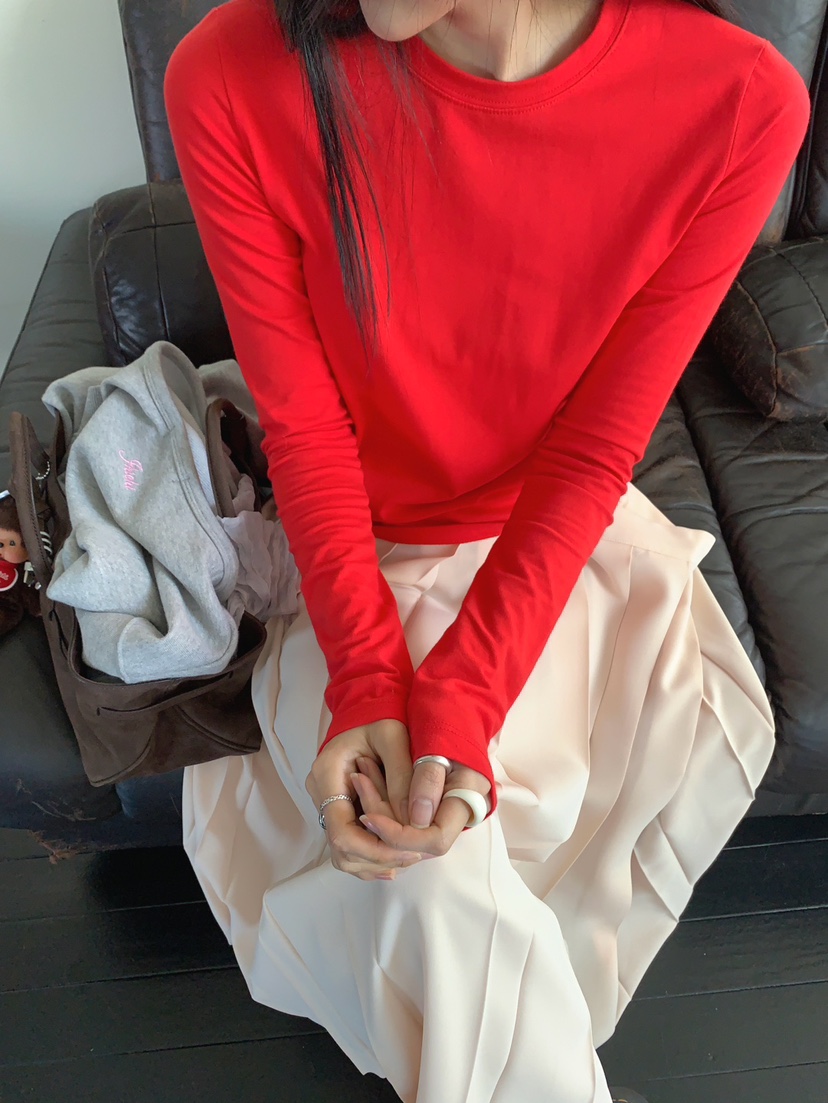 JKICHI韓國直郵女士新品人氣真品時尚推薦職業休閑長袖T恤JKICHI長袖T恤