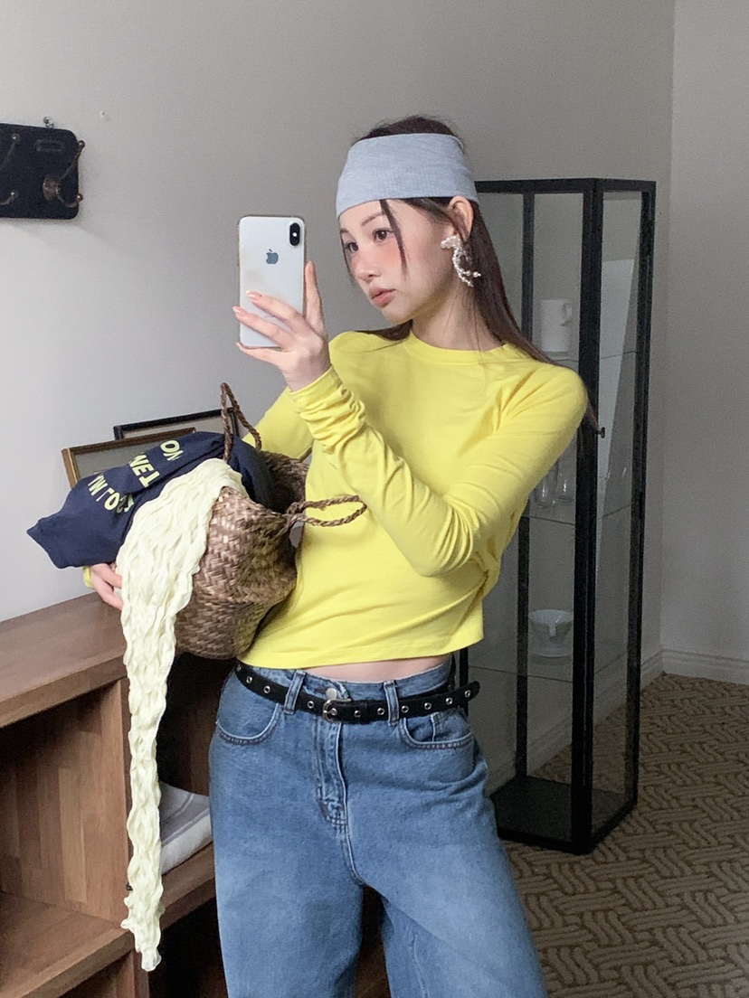 JKICHI韓國直郵女士新品人氣真品時尚推薦職業休閑長袖T恤JKICHI長袖T恤