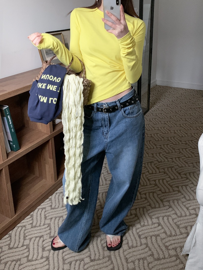 JKICHI韓國直郵女士新品人氣真品時尚推薦職業休閑長袖T恤JKICHI長袖T恤