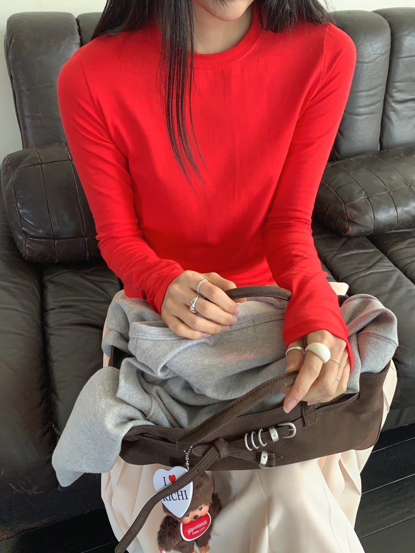 JKICHI韓國直郵女士新品人氣真品時尚推薦職業休閑長袖T恤JKICHI長袖T恤圖色2