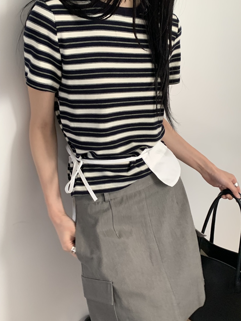 RIVER RAIN韓國直郵女裝新品推薦時尚真品人氣職業熱賣T恤RIVER RAINT恤