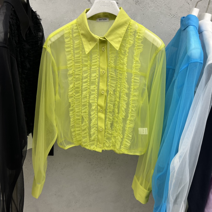 SIXTEEN韓國直郵女士新款26春夏人氣時尚職業推薦襯衫蕾絲衫SIXTEEN襯衫/蕾絲衫圖色3