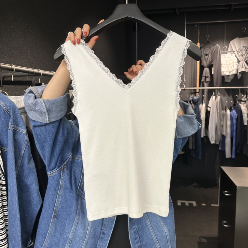 ELF-L韓國直郵女裝新品人氣推薦熱賣時尚26春夏吊帶背心蕾絲PROJECT ELF/ELF-L吊帶/背心