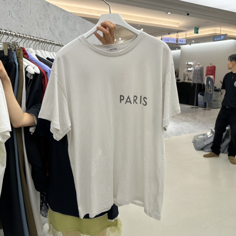 SIXTEEN東大門直郵女裝新款人氣時尚推薦真品休閑熱賣T恤SIXTEENT恤圖色5米色