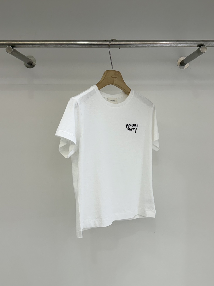 TOOGOOD東大門實拍女裝新款人氣休閑時尚熱賣26春夏T恤刺繡TOOGOODT恤圖色1