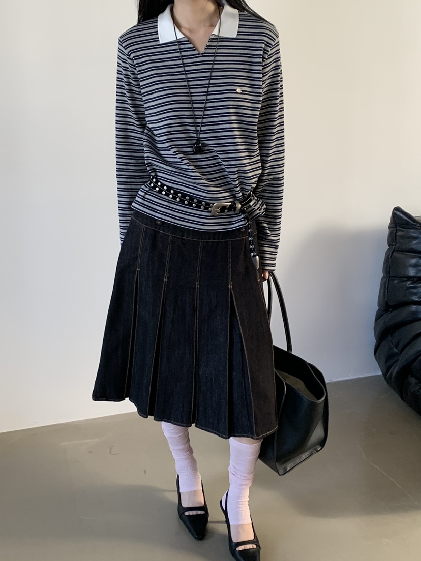 RIVER RAIN韓國直郵女裝新款時尚推薦人氣休閑26春夏長袖T恤RIVER RAIN長袖T恤