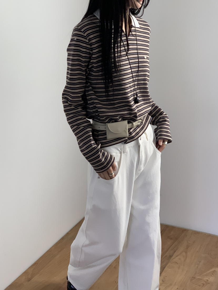 RIVER RAIN韓國直郵女裝新款時尚推薦人氣休閑26春夏長袖T恤RIVER RAIN長袖T恤