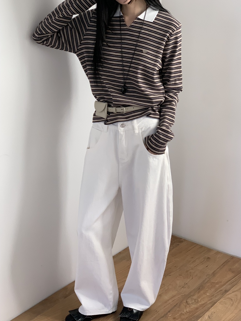 RIVER RAIN韓國直郵女裝新款時尚推薦人氣休閑26春夏長袖T恤RIVER RAIN長袖T恤