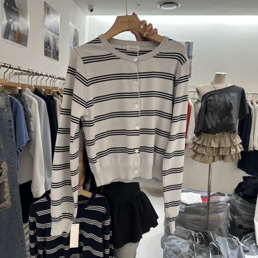 BAGUETTE-P韓國代購女裝新品推薦26春夏人氣職業真品針織衫BAGUETTE-P針織衫圖色3
