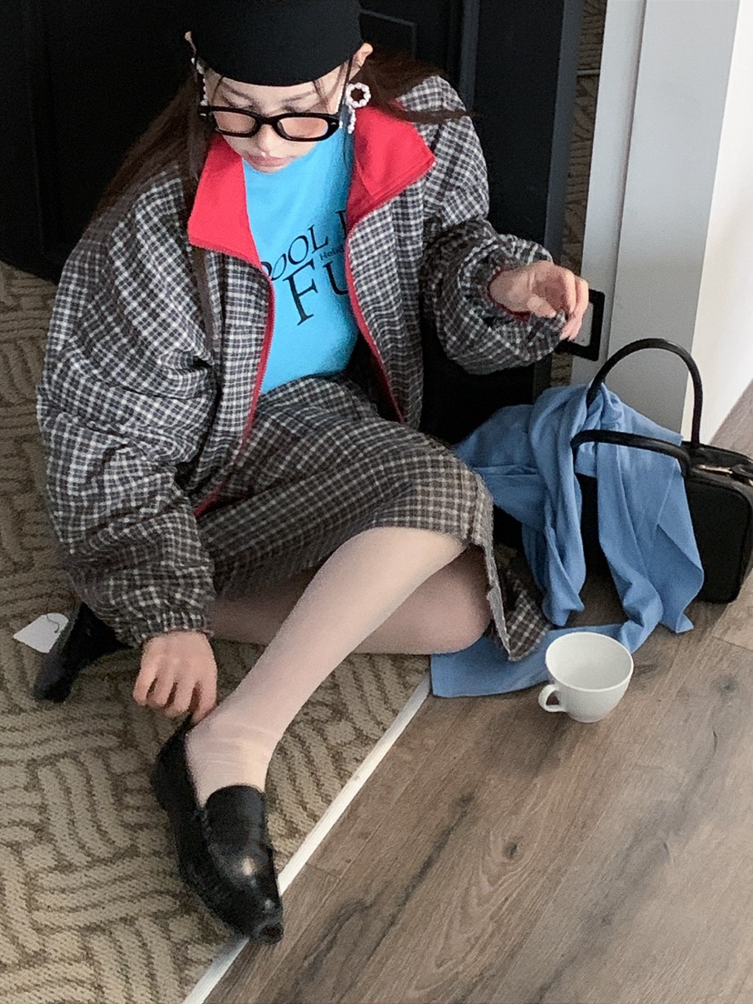 JKICHI東大門代購女裝新品熱賣時尚26春夏夾克里外穿雙面JKICHI夾克