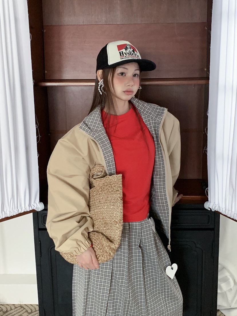 JKICHI東大門代購女裝新品熱賣時尚26春夏夾克里外穿雙面JKICHI夾克