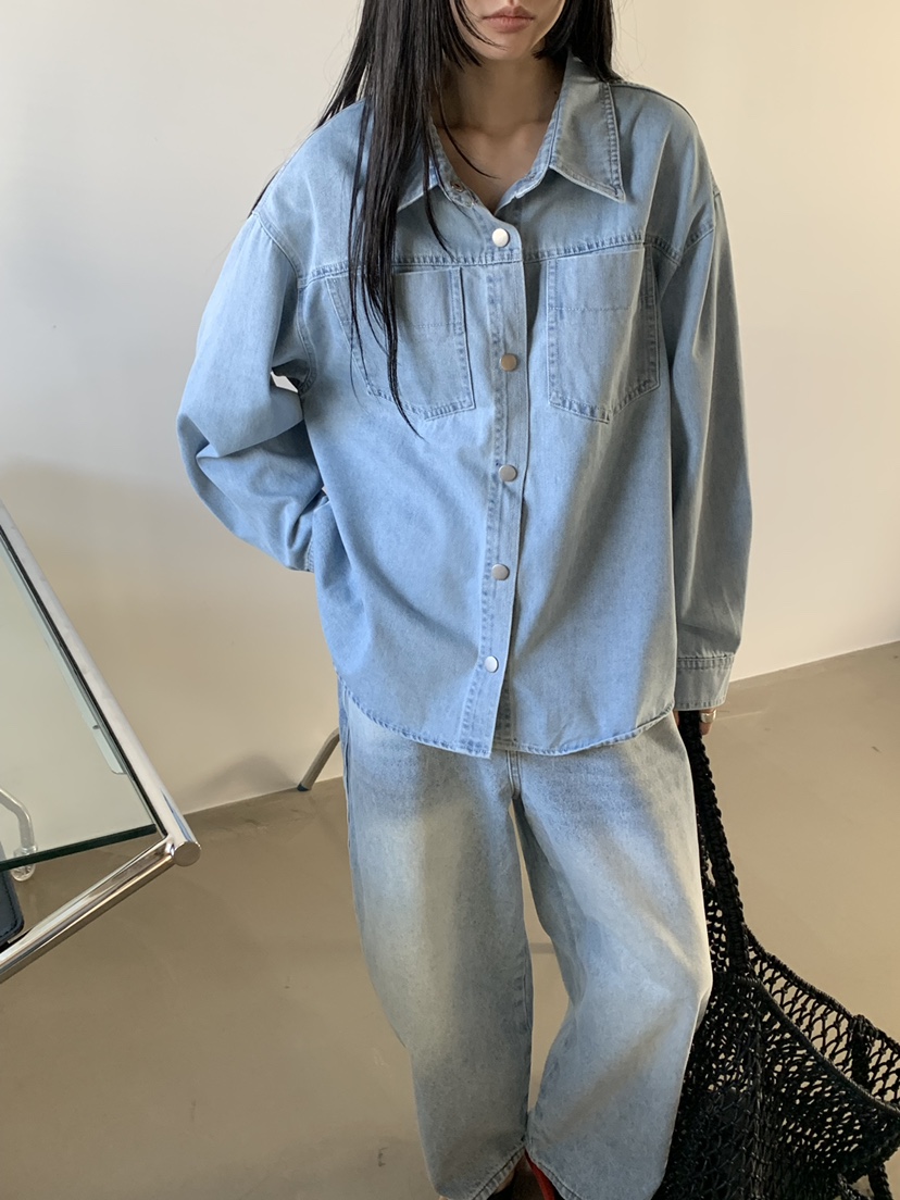 RIVER RAIN韓國直郵女士新款休閑人氣真品26春夏襯衫蕾絲衫RIVER RAIN襯衫/蕾絲衫