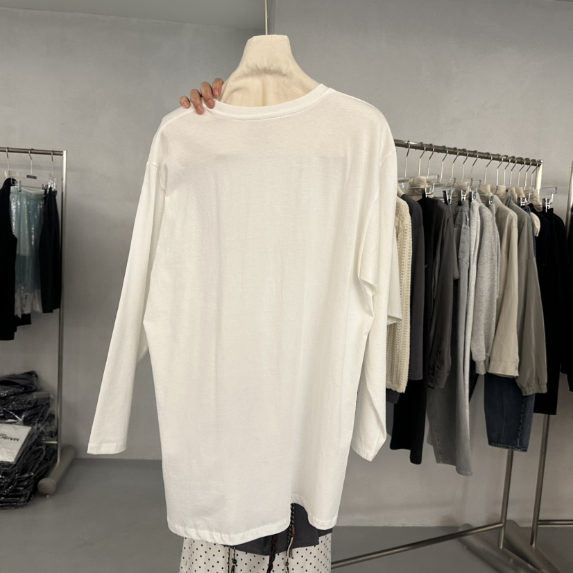 DOUBLE STANDARD/LE SMOKING/MAISONSTAFF韓國直郵女裝新款人氣長袖T恤MAISONSTAFF長袖T恤